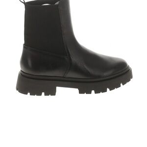 SCHUTZ Black Leather Ankle Boots